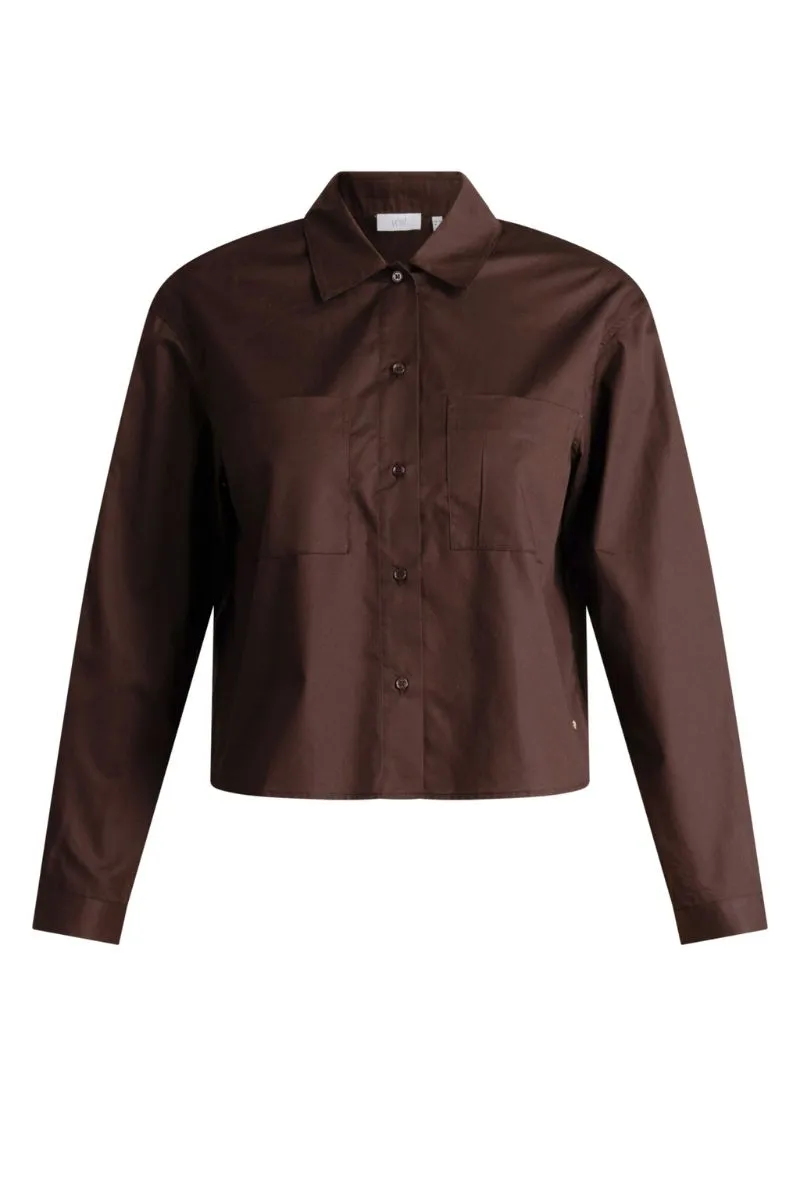 Yest Sofie Blouse donkerbruin, productfoto
